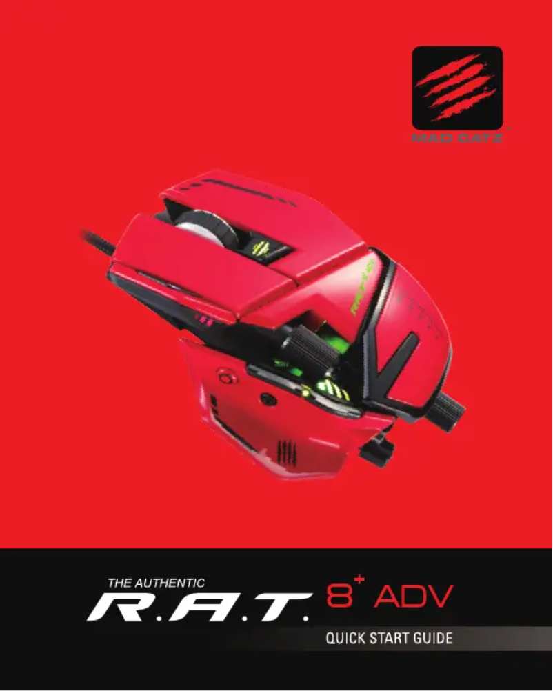 Page n°1 - Manuel utilisateur MadCatz R.A.T. 8+ ADV
