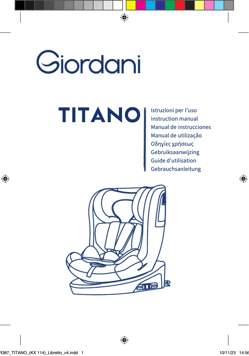 Page n°1 - Manuel utilisateur Giordani Titano