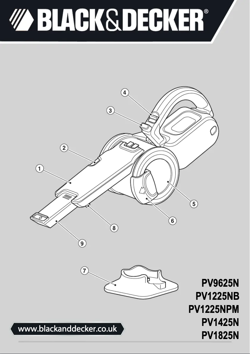 Image de la première page du manuel de l'appareil PV1825