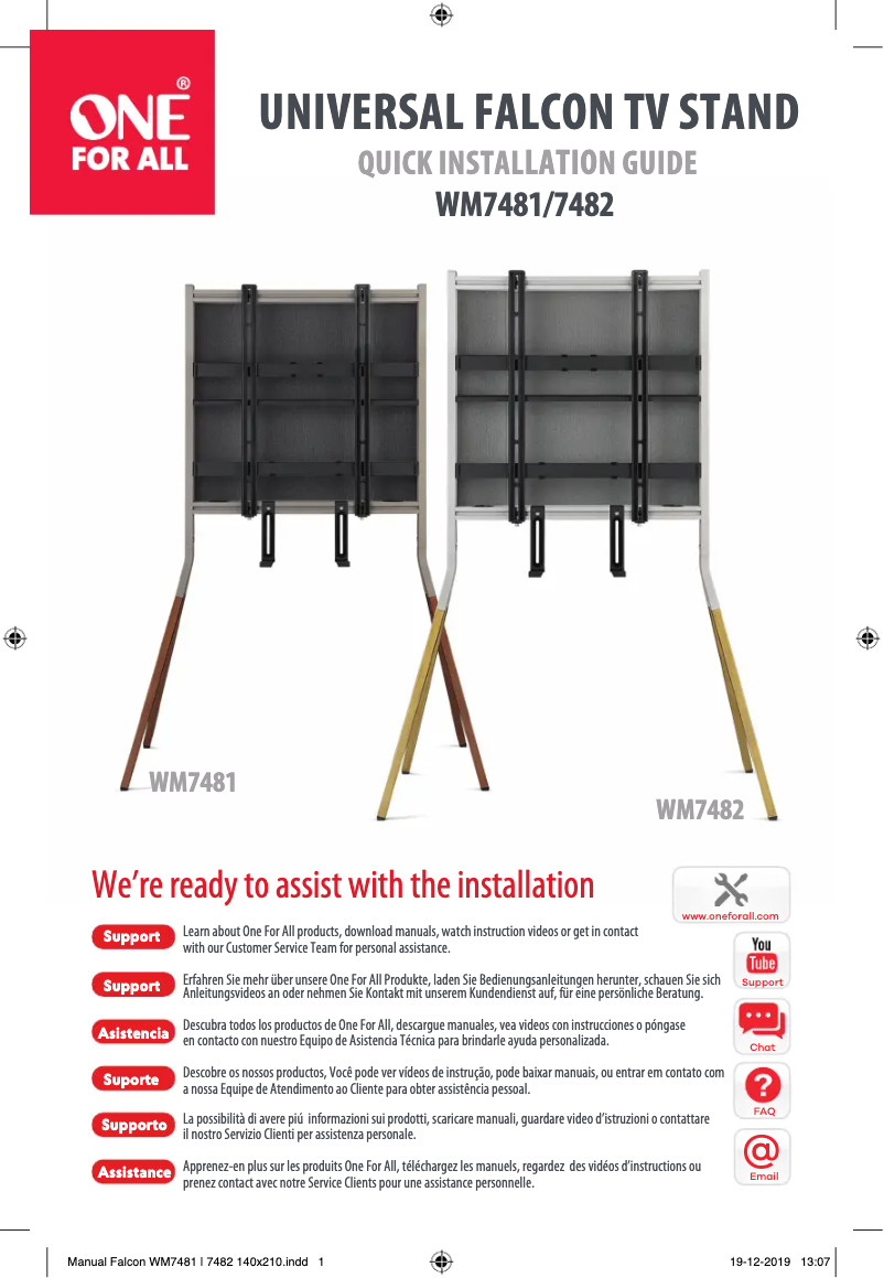 Imagen de la primera página del manual del dispositivo WM 7482
