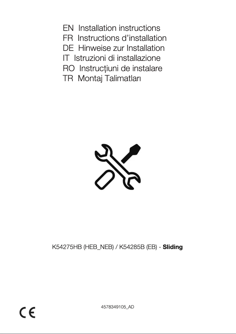 Image de la première page du manuel de l'appareil GKMI25730N