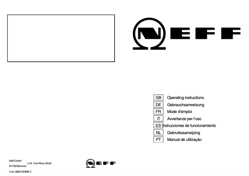 Page 1 de la notice Manuel utilisateur Neff T2766W1
