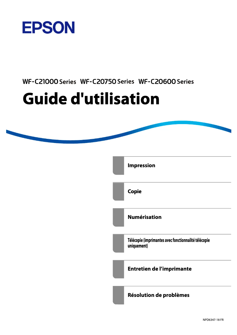 Página 1 del manual Manual de usuario Epson WorkForce Enterprise WF-C20750