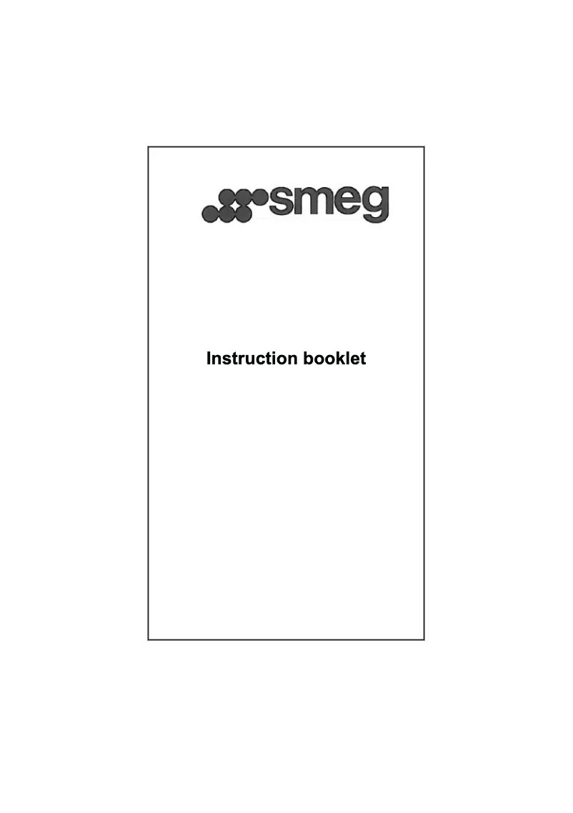 Página 1 del manual Manual de instrucciones Smeg KD120XE