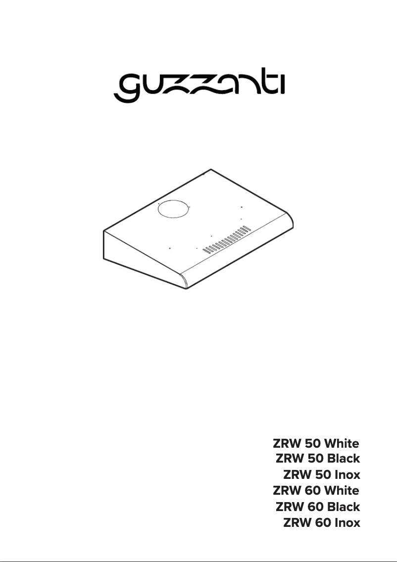 Page 1 of the manual User Manual Guzzanti ZRW 60