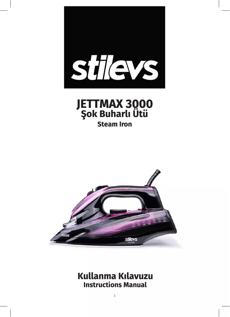 Image de la première page du manuel de l'appareil JettMax 3000