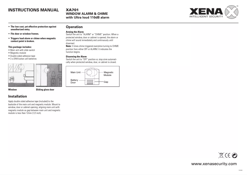 Página 1 del manual Manual de usuario Xena XA701