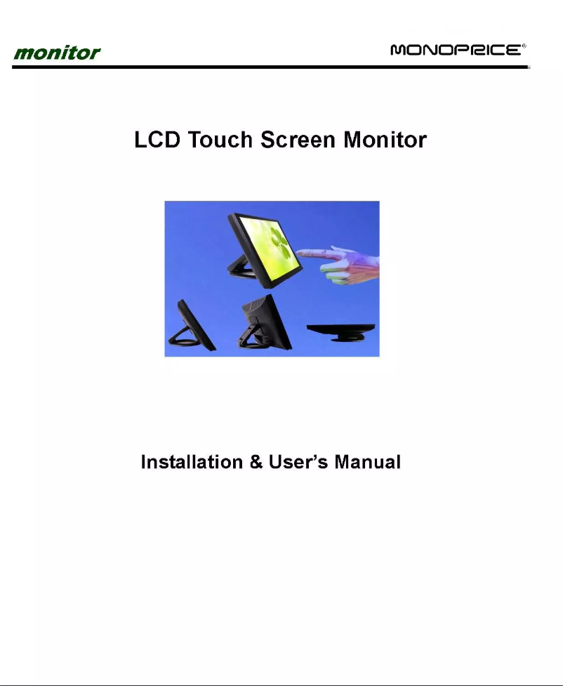 Page 1 de la notice Manuel utilisateur Monoprice 6958