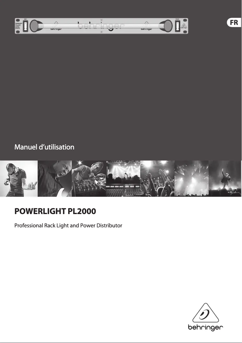 Image de la première page du manuel de l'appareil Powerlight Pl2000