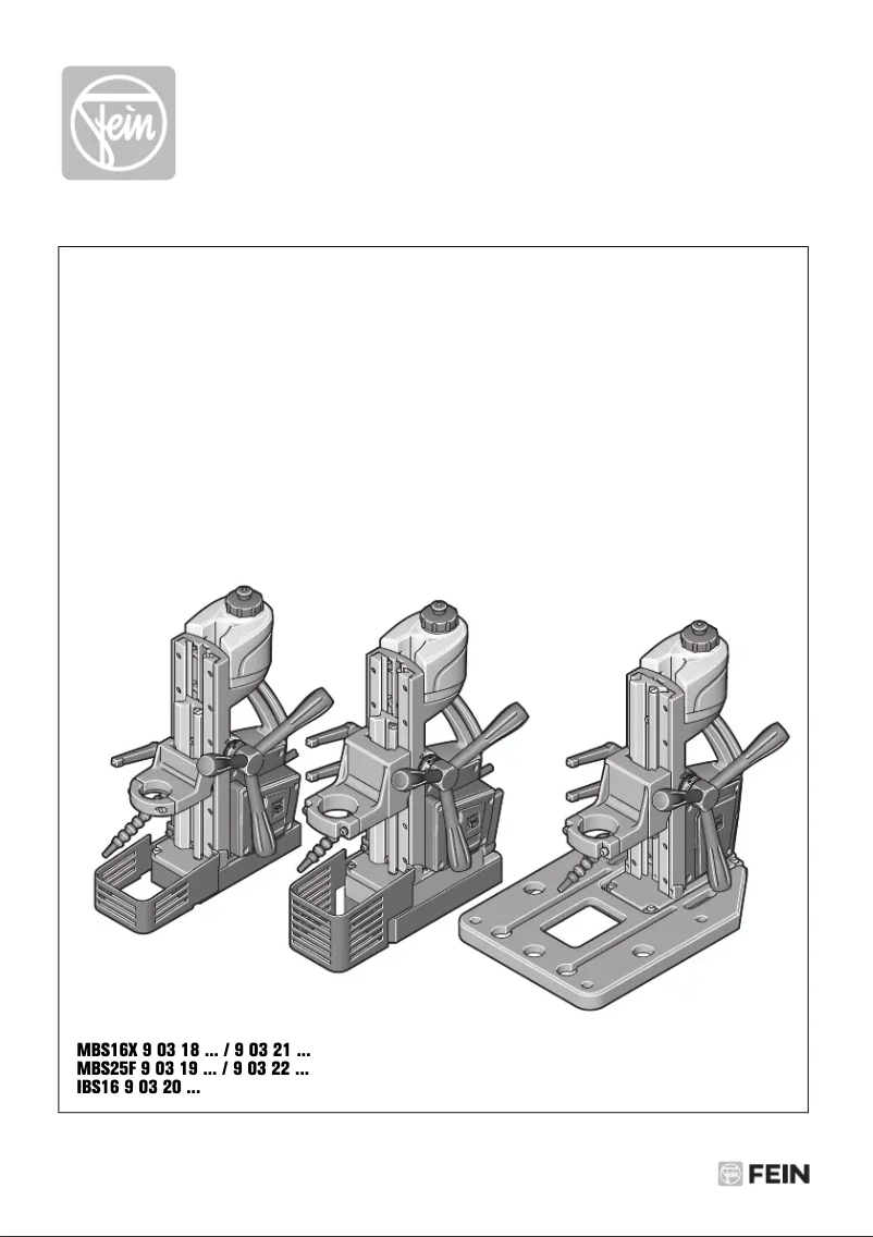 Page n°1 - Manuel utilisateur Fein IBS 16