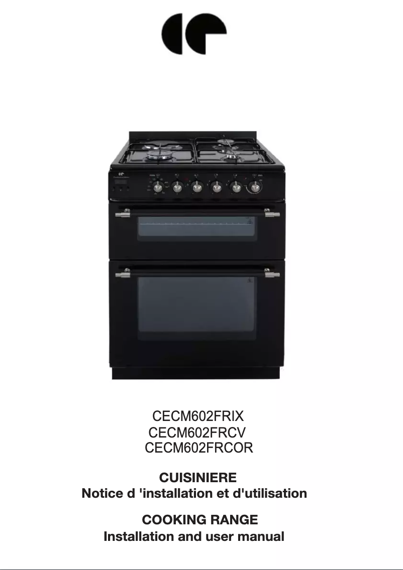 Image de la première page du manuel de l'appareil CECM602FRCV