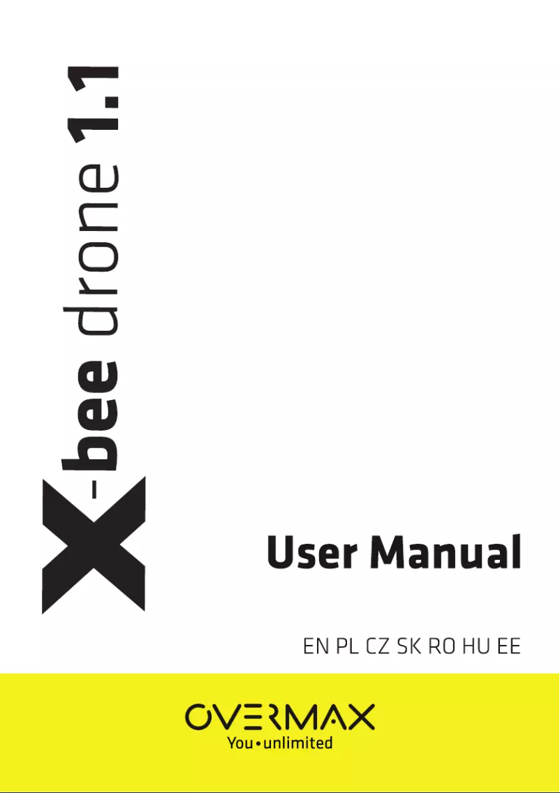 Page 1 de la notice Manuel utilisateur Overmax X-bee drone 1.1