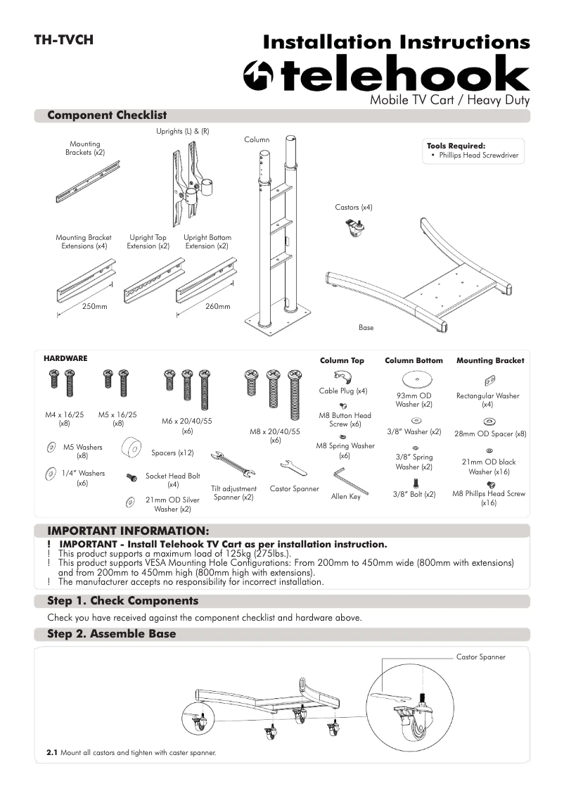 Page n°1 - Manuel utilisateur Atdec TH-TVCH