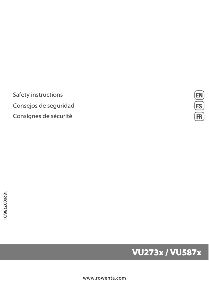 Image de la première page du manuel de l'appareil Turbo Silence Extreme Plus VU2730