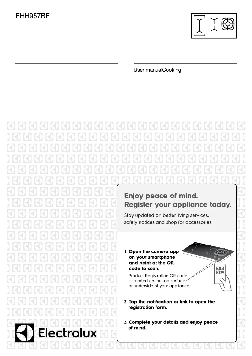 Page 1 de la notice Manuel utilisateur Electrolux EHH957BE