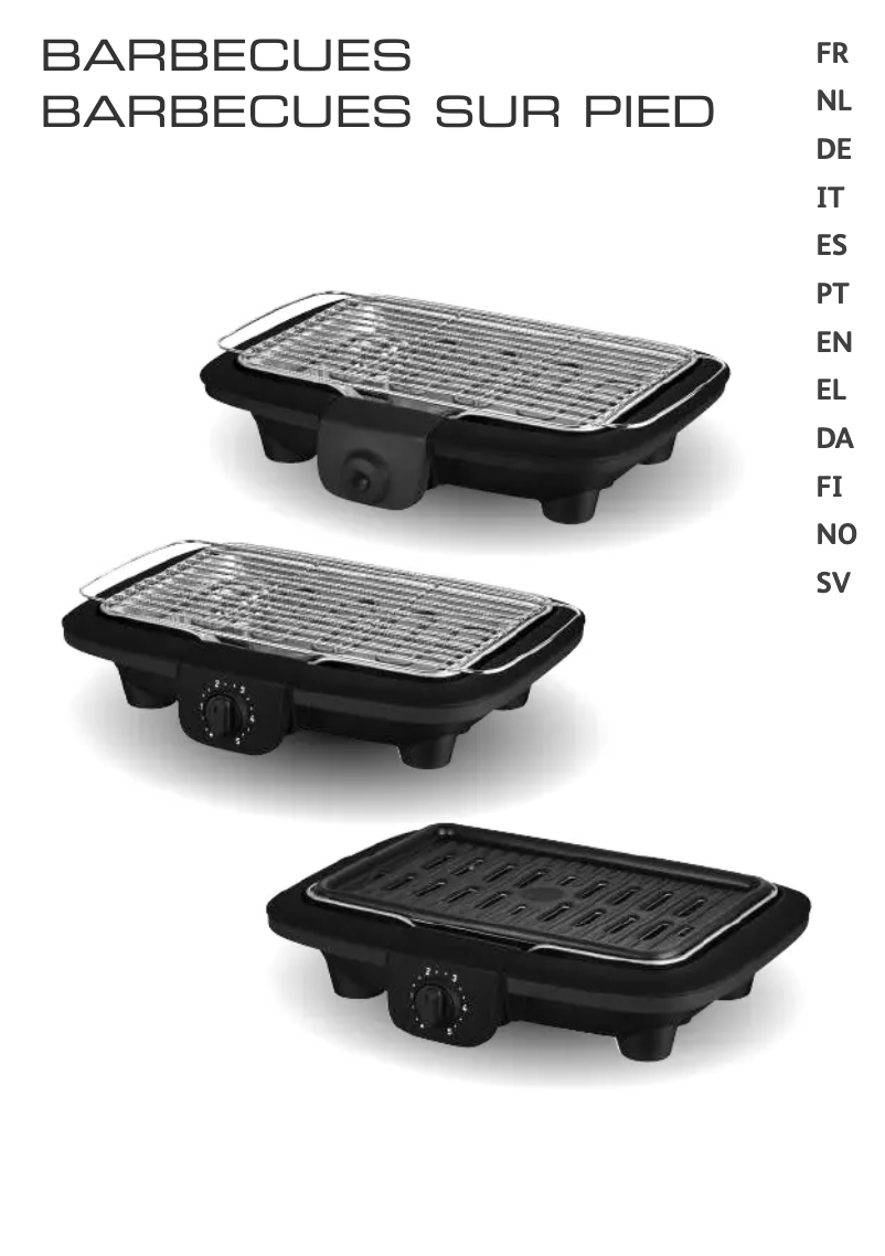 Page n°1 - Manuel utilisateur Tefal Easygrill BG9038