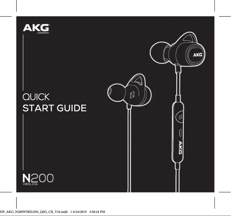 Page n°1 - Manuel utilisateur AKG N200 Wireless