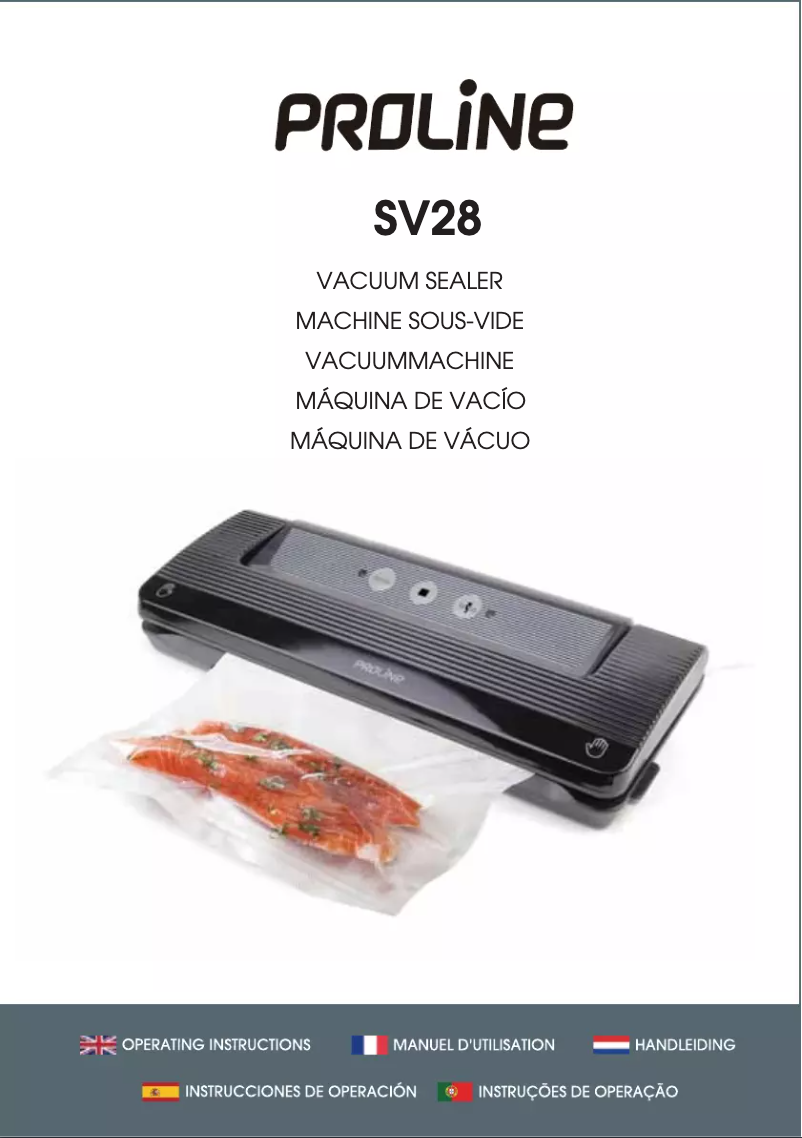 Page n°1 - Manuel utilisateur Proline SV28