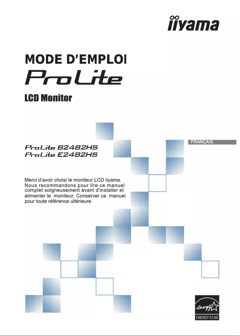 Image de la première page du manuel de l'appareil ProLite B2482HS