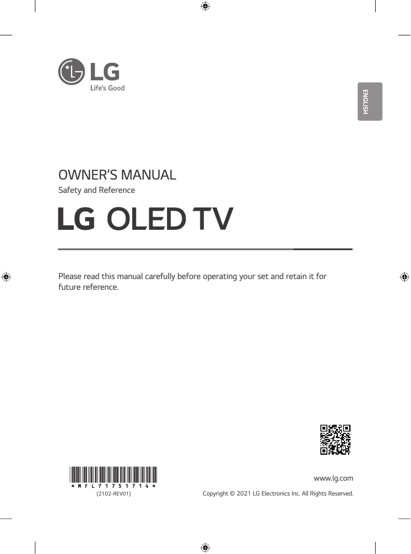 Página 1 del manual Manual de usuario LG OLED55A1PVA