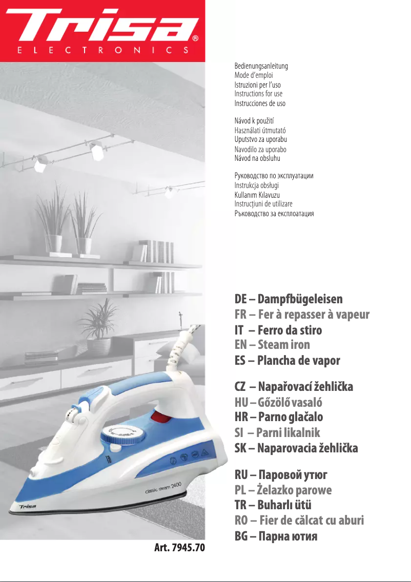 Page 1 de la notice Manuel utilisateur Trisa 7945.70