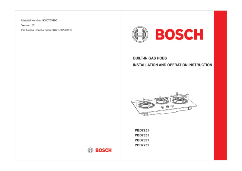 Página 1 del manual Manual de usuario Bosch PBD7332SG