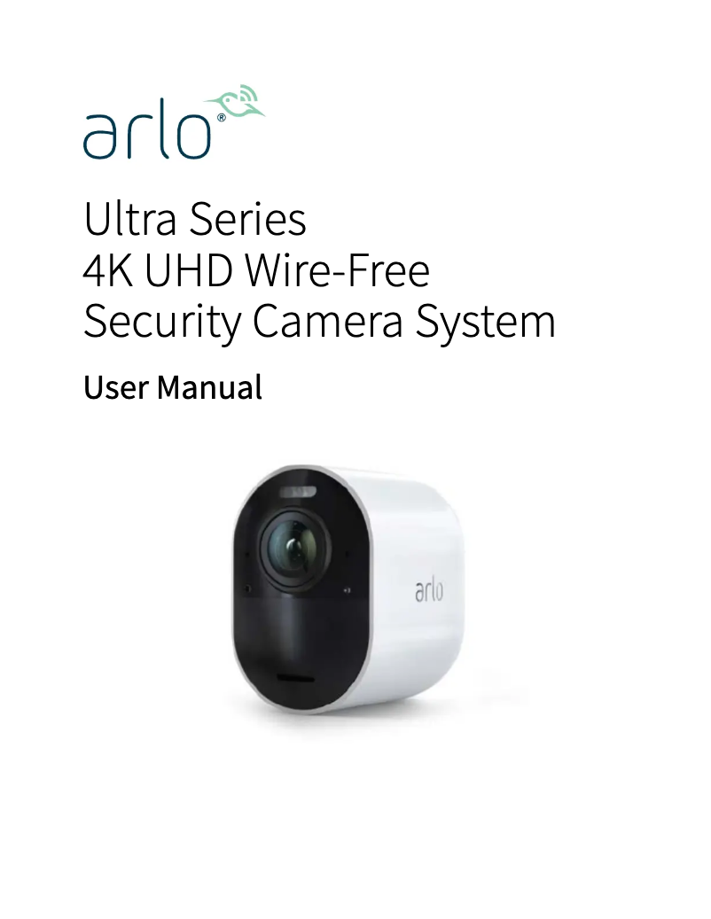 Image de la première page du manuel de l'appareil Ultra 4K