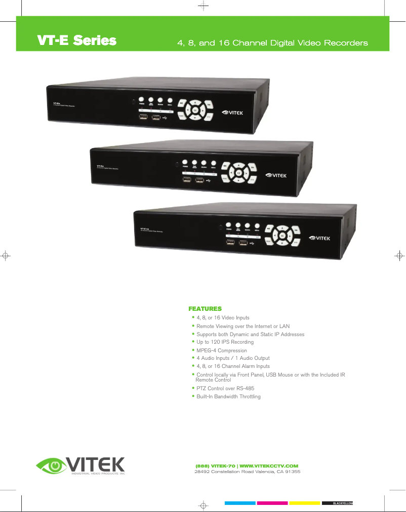 Page n°1 - Manuel utilisateur Vitek VT-E8