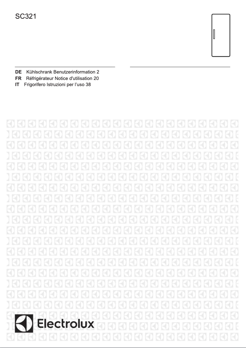 Page 1 de la notice Manuel utilisateur Electrolux SC321