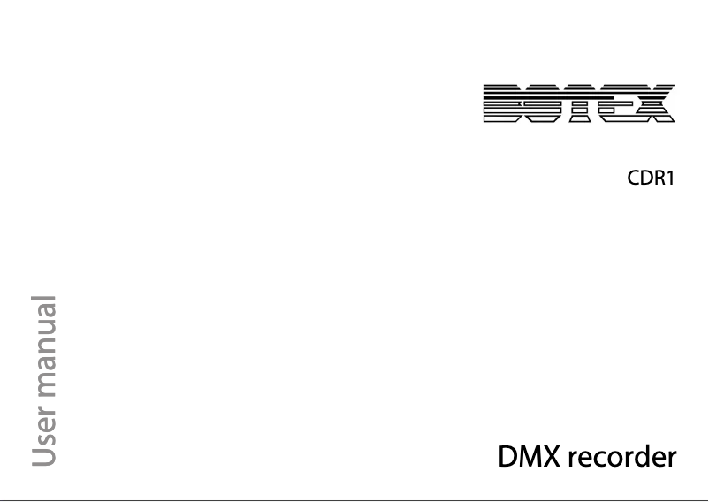 Page 1 de la notice Manuel utilisateur Botex CDR1