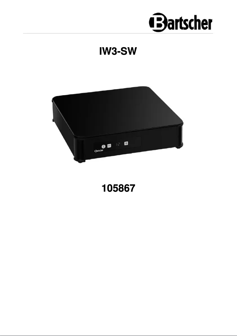 Page 1 de la notice Manuel utilisateur Bartscher IW3-SW