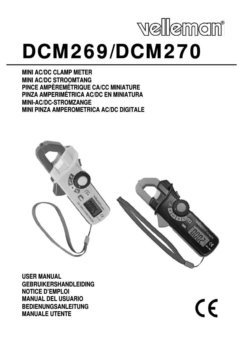 Image de la première page du manuel de l'appareil DCM270