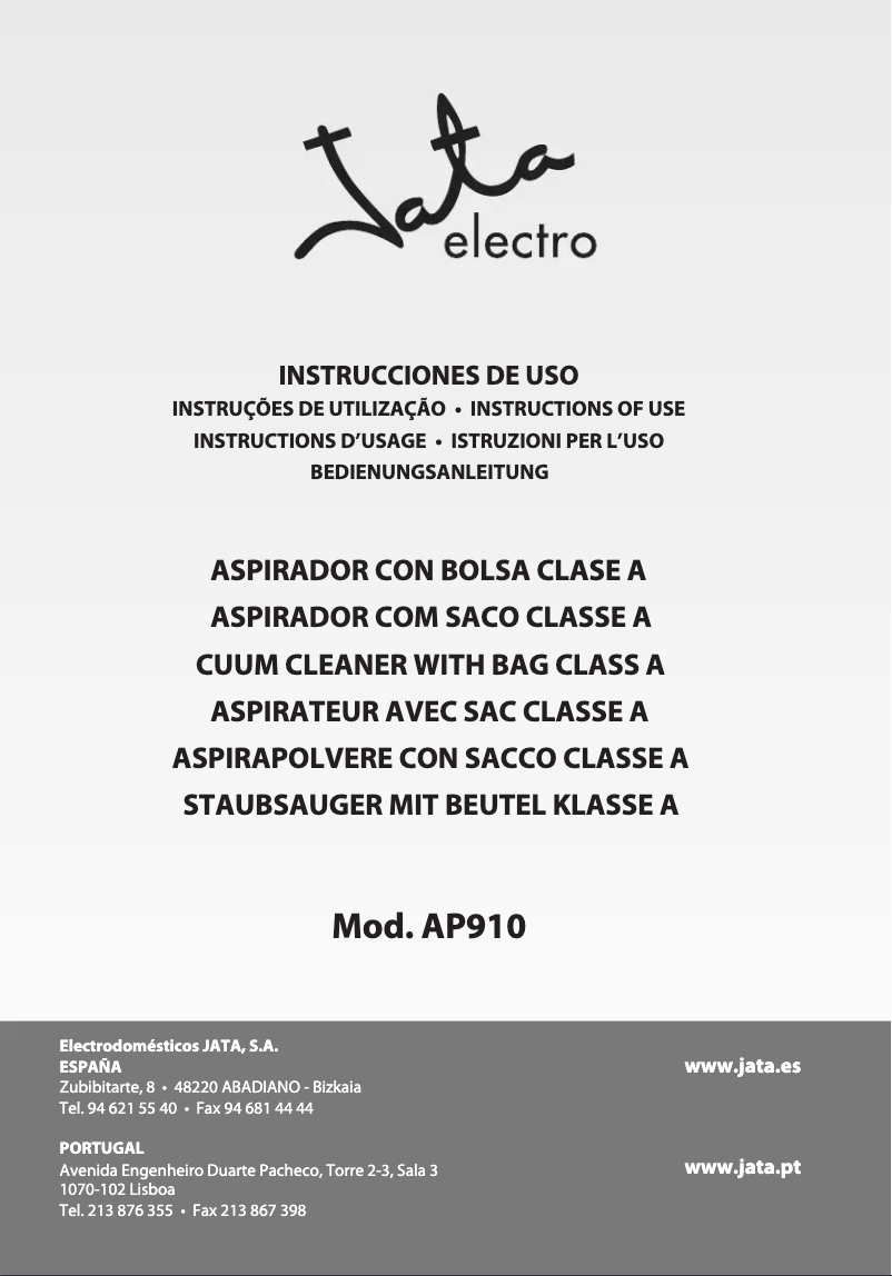 Image de la première page du manuel de l'appareil AP910