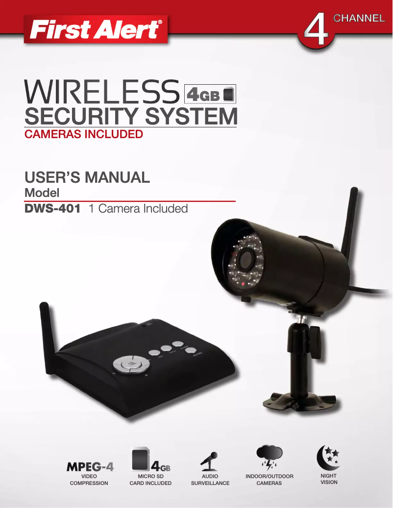 Image de la première page du manuel de l'appareil DWS-401