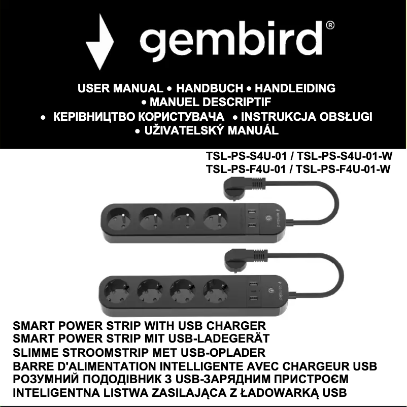 Page n°1 - Manuel utilisateur Gembird TSL-PS-S4U-01