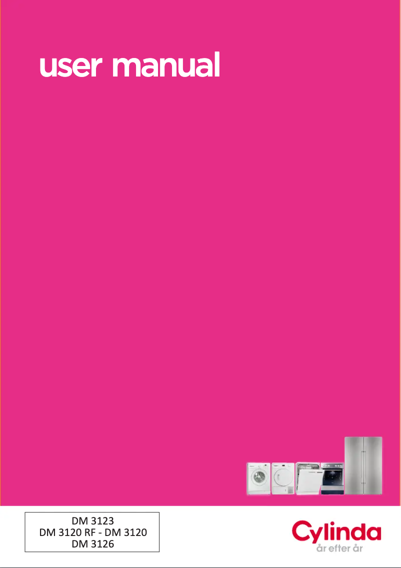 Page 1 de la notice Manuel utilisateur Cylinda DM3126