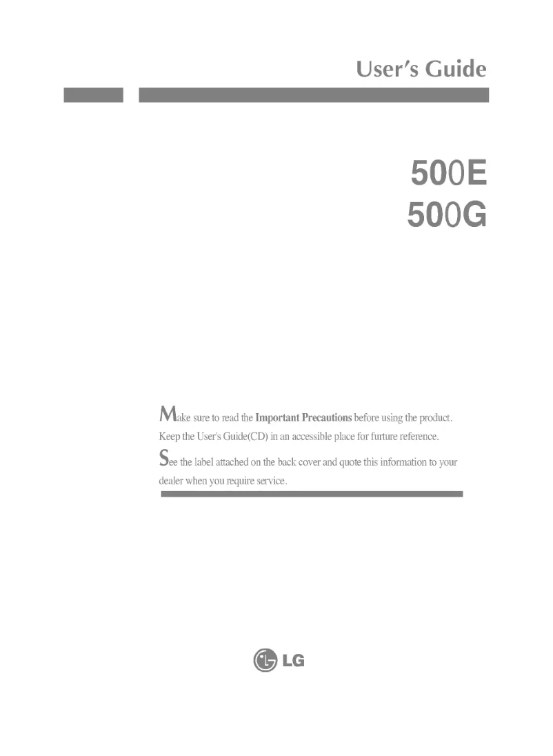 Page n°1 - Manuel utilisateur LG CB553H