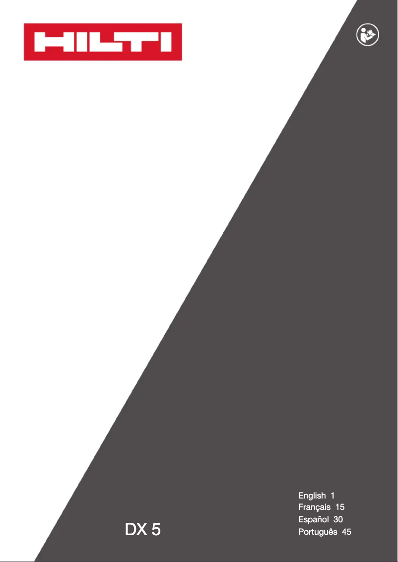 Image de la première page du manuel de l'appareil DX 5-IE