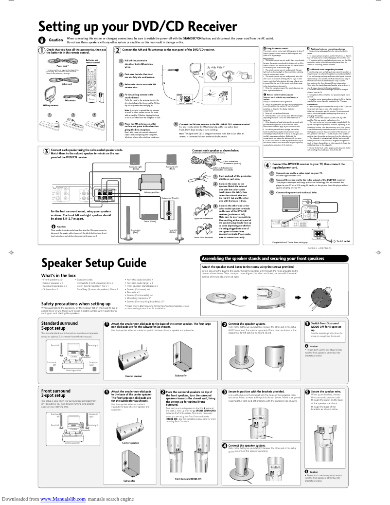 Page 1 de la notice Manuel utilisateur Pioneer HTZ232DVD