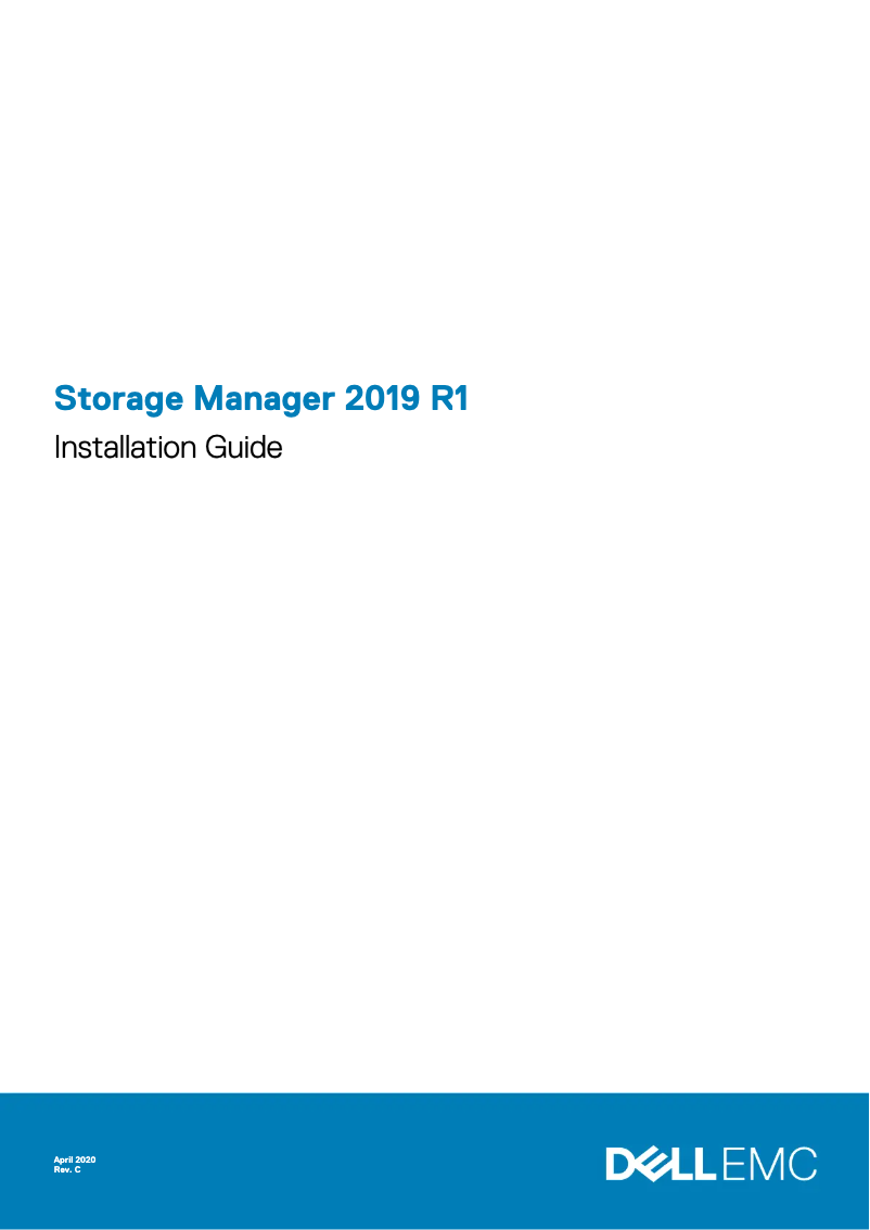 Page 1 de la notice Guide d'installation Dell SCv3020