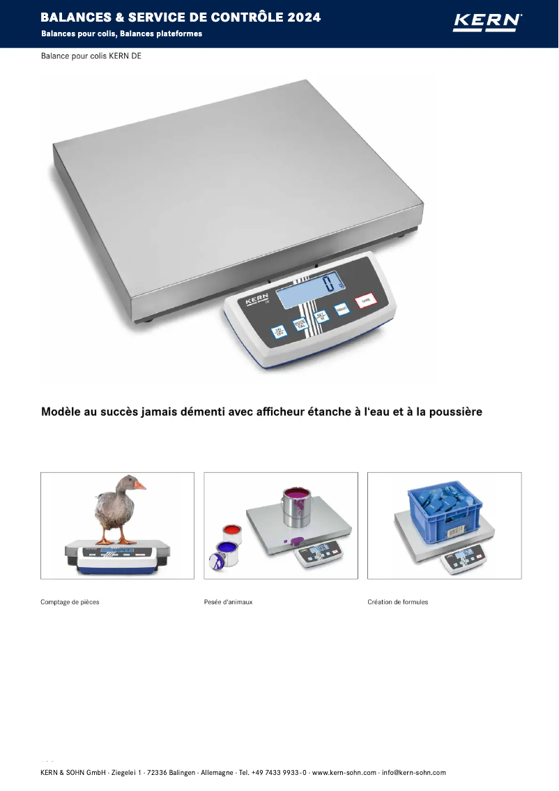 Page n°1 - Brochure Kern DE 300K50DL