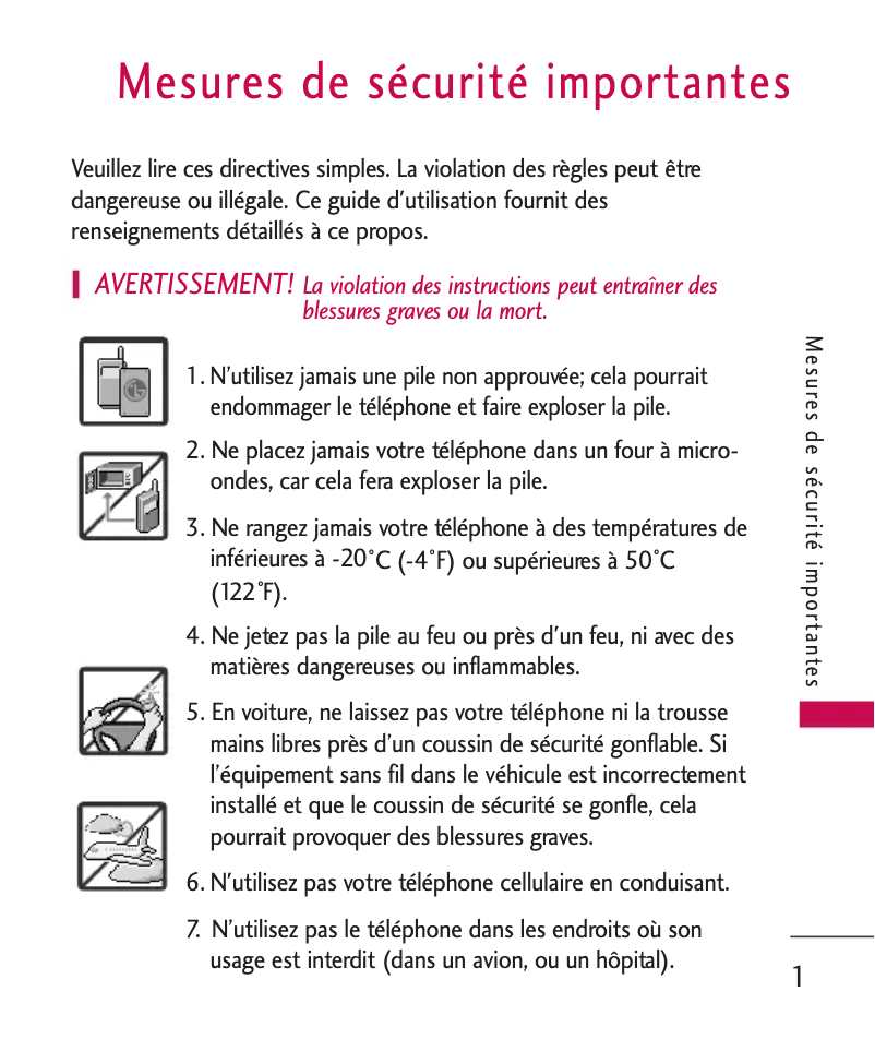 Image de la première page du manuel de l'appareil CX10000T
