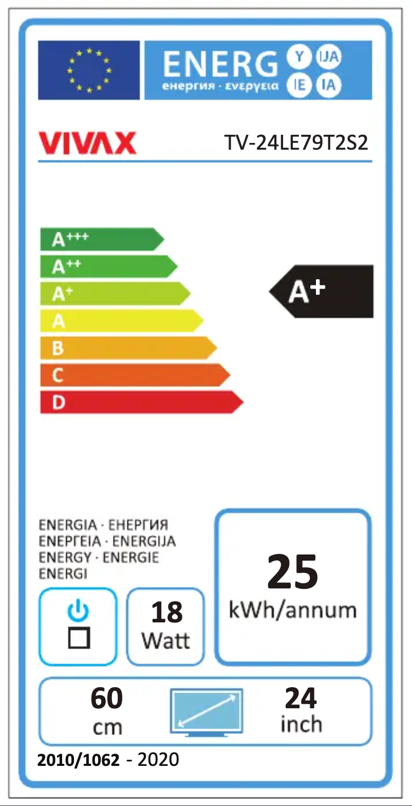 Page n°1 - Manuel utilisateur Vivax TV-24LE79T2S2