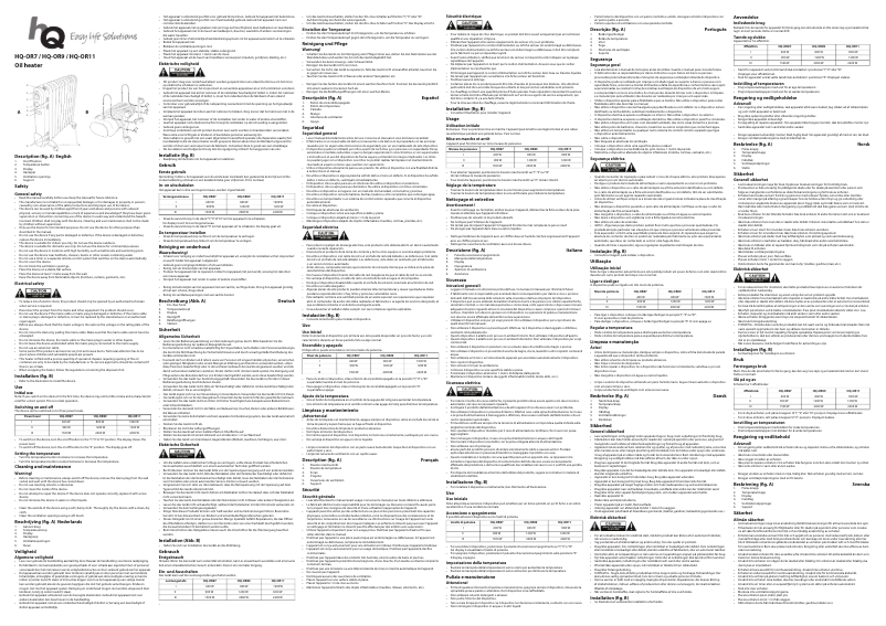 Page n°1 - Manuel utilisateur HQ HQ-OR11