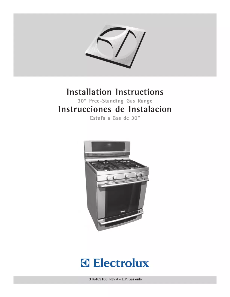 Página 1 del manual Guía de instalación Electrolux EW3LGF65GW