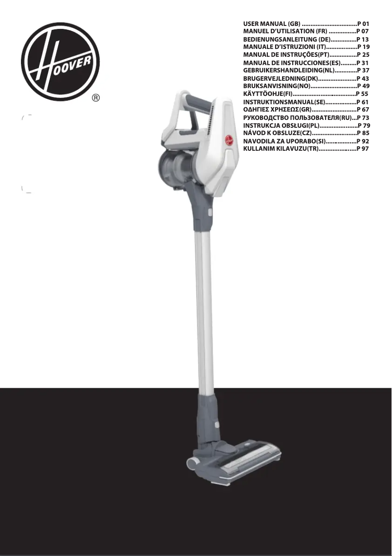 Page n°1 - Manuel utilisateur Hoover H-Free 300 HF322TH 011