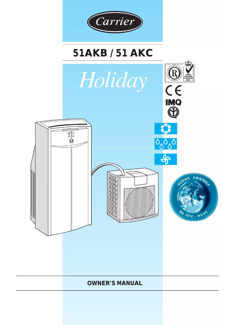 Page n°1 - Manuel utilisateur Carrier Holiday