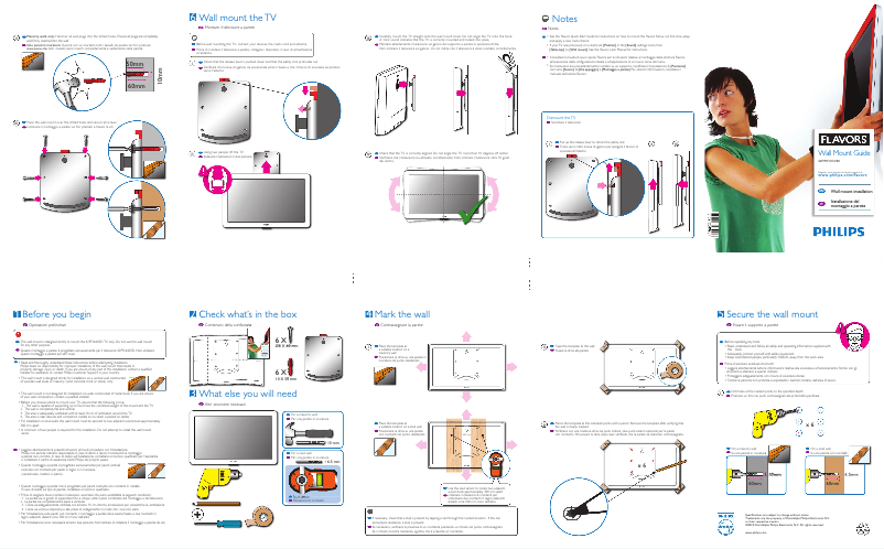 Page 1 de la notice Manuel utilisateur Philips Flavors 42FWF1013