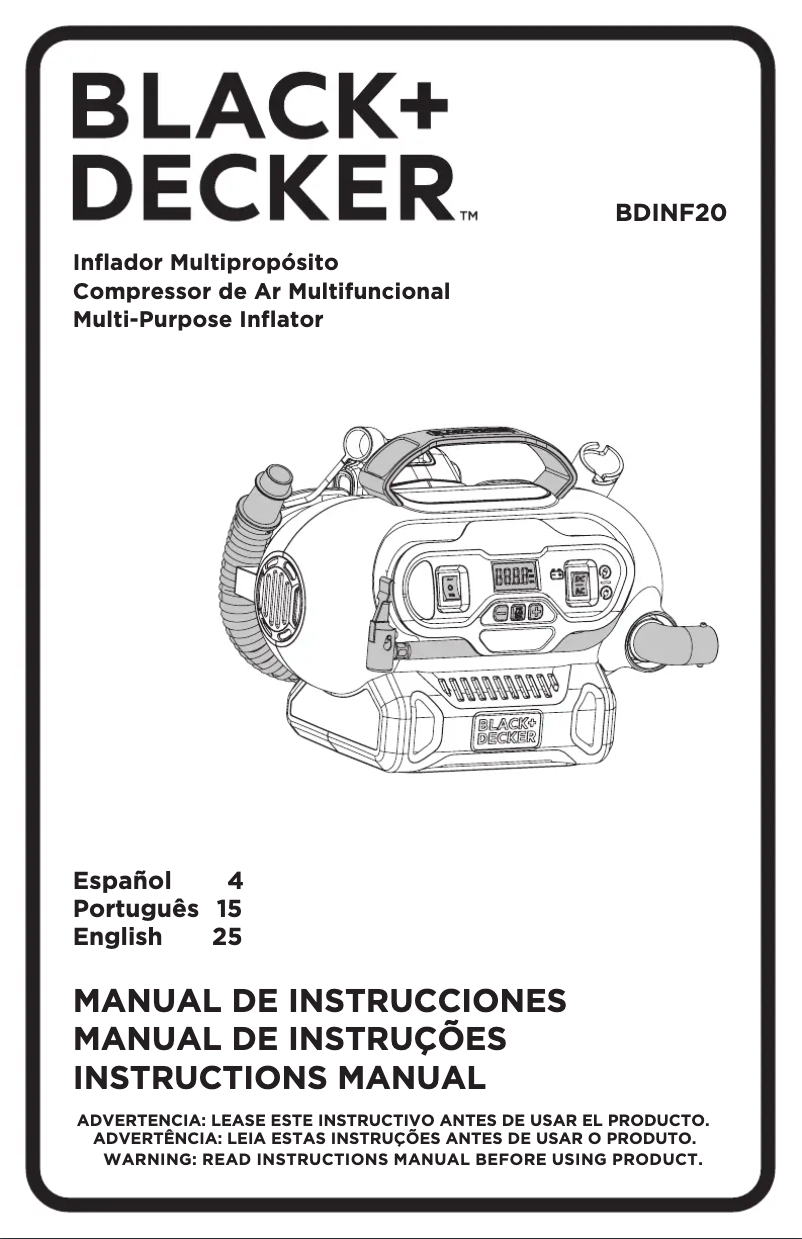 Imagen de la primera página del manual del dispositivo BDINF20
