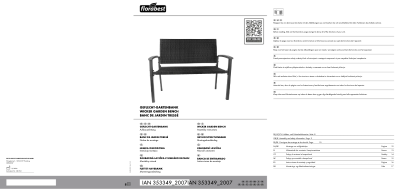Page n°1 - Manuel utilisateur Florabest IAN 353349